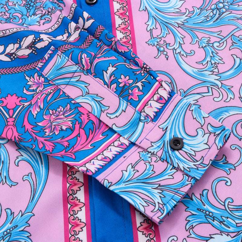 Men's Casual Loose Vintage Bohemian Long-sleeved Shirt