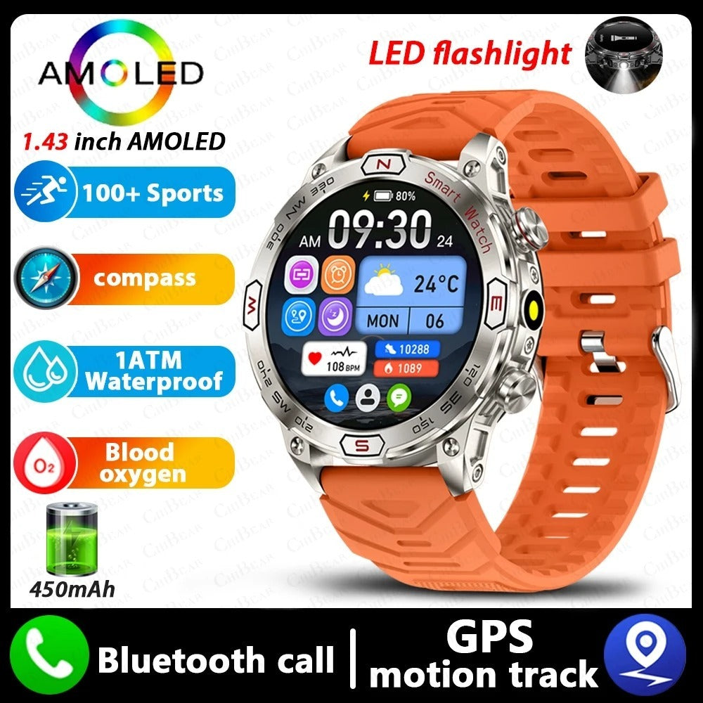 Smart Watch HD AMLOED Screen Bluetooth Calling Sports Watch - globaltradeleader