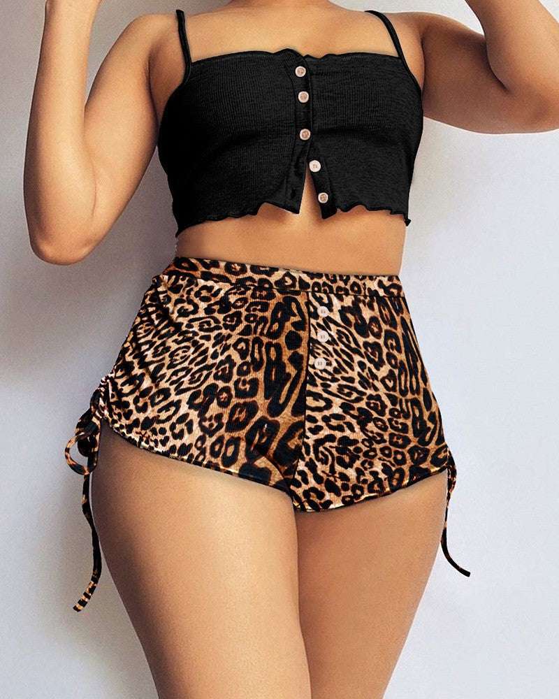 Printed Personalized Fashion Casual Sports Yoga Shorts