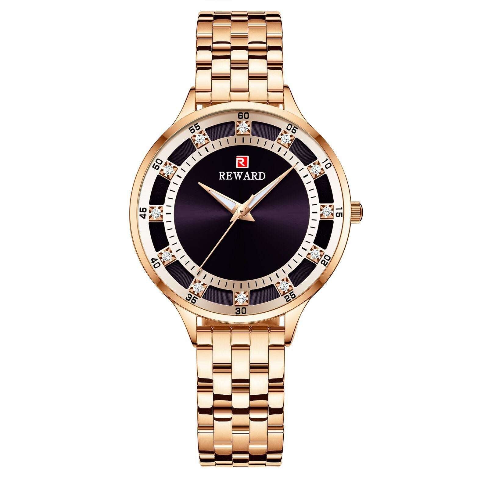 Fashion Steel Belt Quartz Diamond Women's Watch Waterproof - globaltradeleader