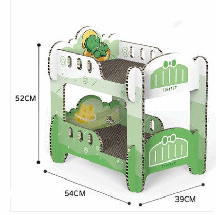 Scratched Board Nest Double Layer Corrugated Cat Litter