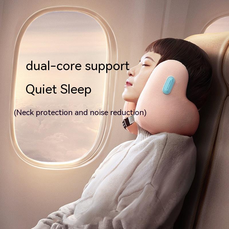 Travel Neck Care Two-in-one Memory Foam Cervical Head Pillow