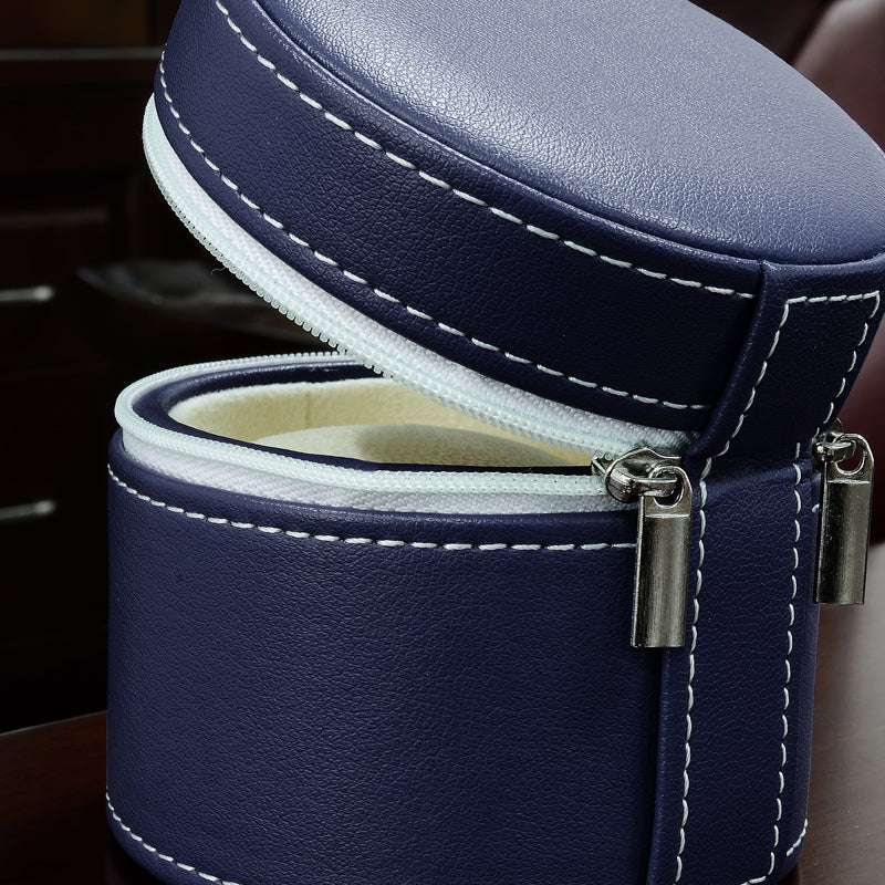 Portable Minimalist Leather Travel Watch Organizer