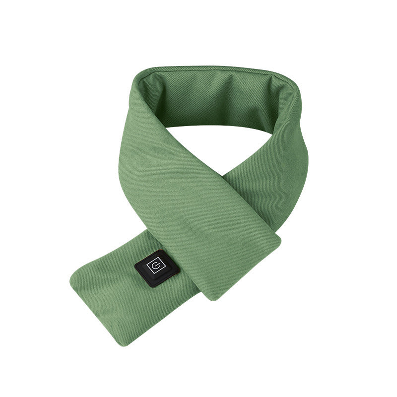 Polyester Smart Heating Scarf Charging Winter Men And Women