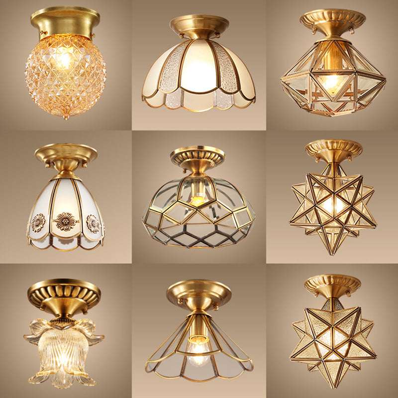 Minimalist Creative Pure Copper Ceiling Lamp - globaltradeleader