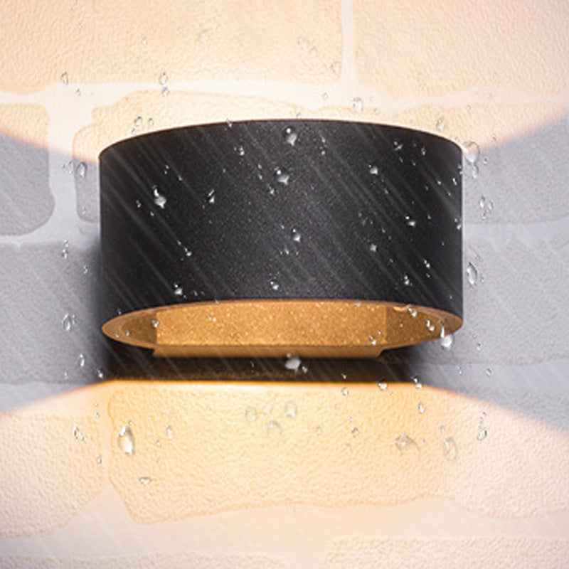 LED Outdoor Wall Lamp Round Balcony Aisle Spotlight - globaltradeleader