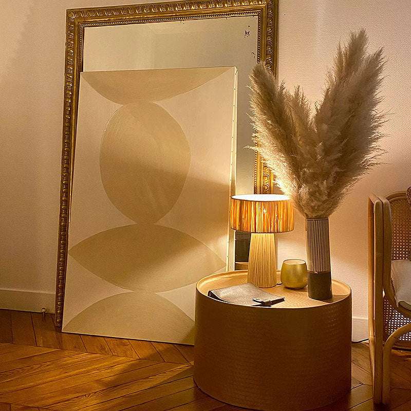 Bedroom Retro Bedside Hand-woven Rattan Table Lamp - globaltradeleader