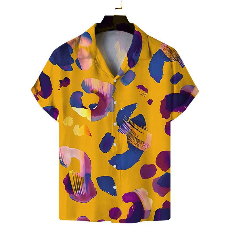 Hawaiian Modified Size Printed Men's Casual Beach Top - globaltradeleader