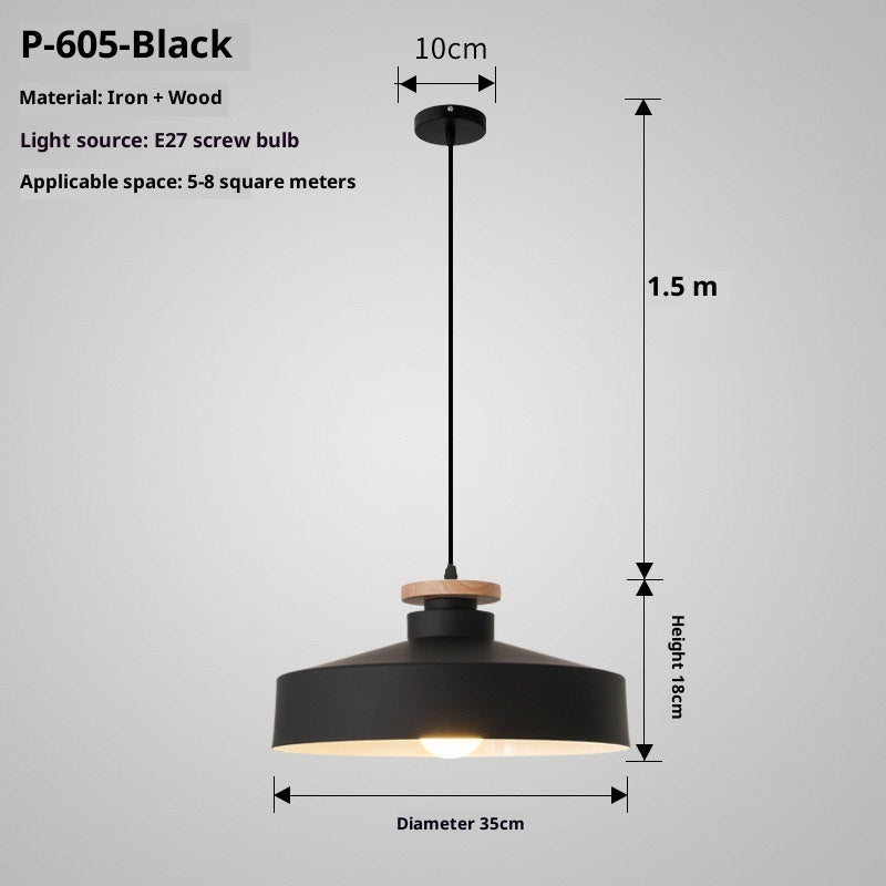 Simple Nordic Retro Restaurant Macaron Chandelier - globaltradeleader