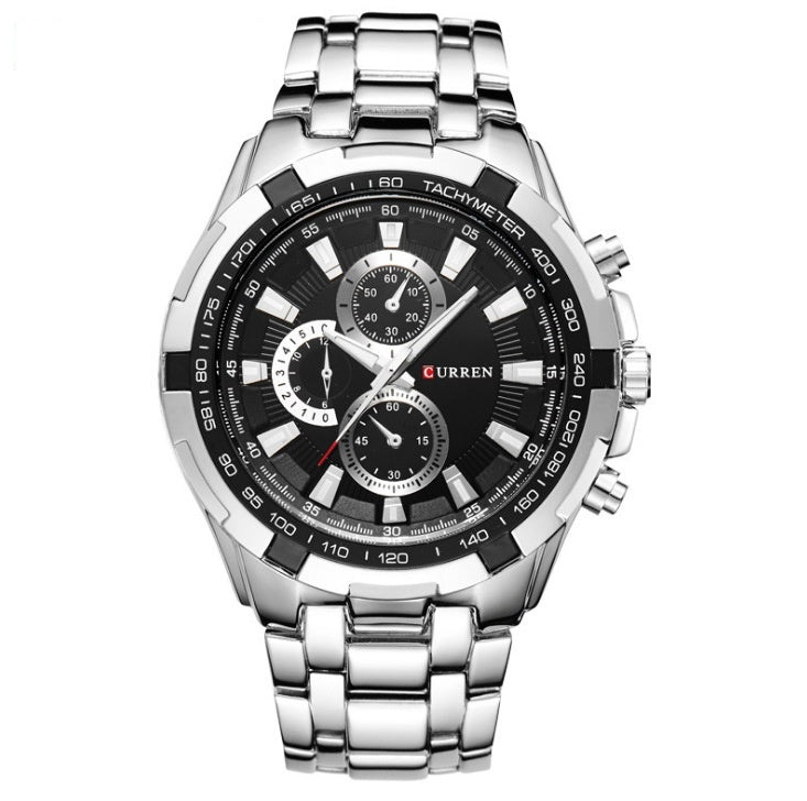 Men's Watch Business Steel Belt Quartz Watch - globaltradeleader