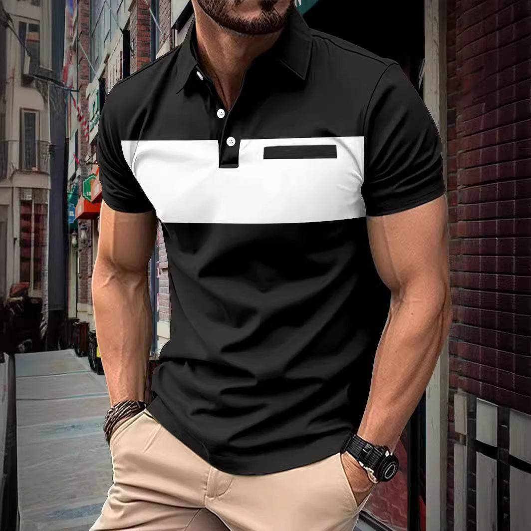 Men's Short Sleeve Polo Shirt Casual Polo Shirt Men's Polo Shirt - globaltradeleader