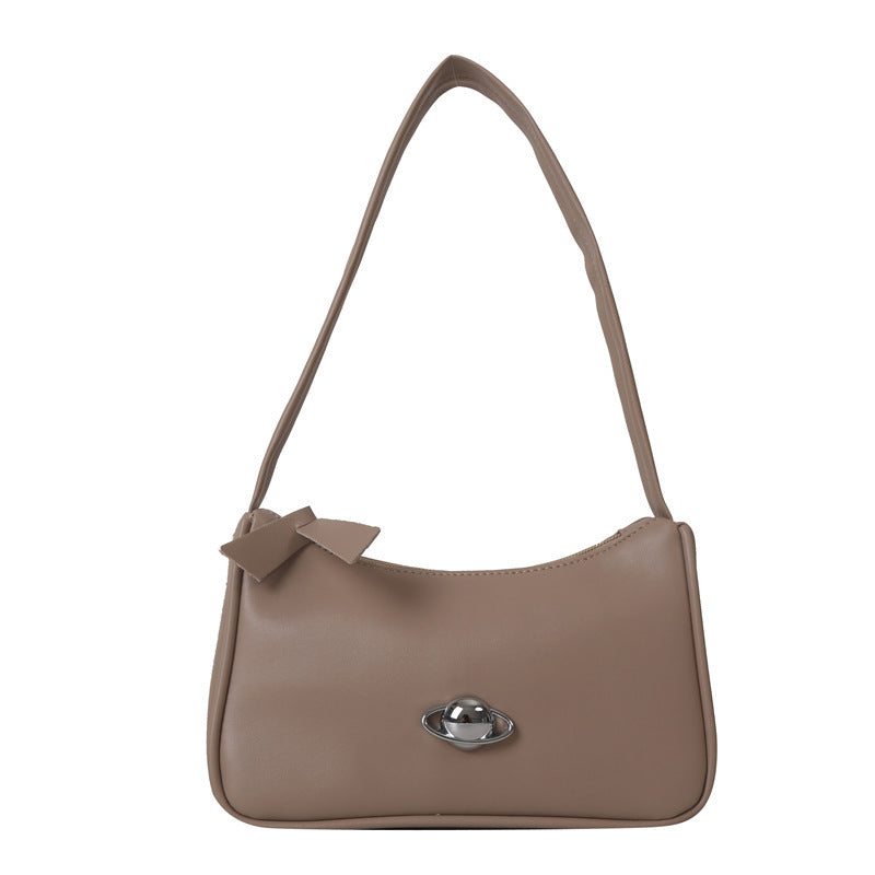 Simple Temperament Pure Color Gentle Shoulder Bag - globaltradeleader