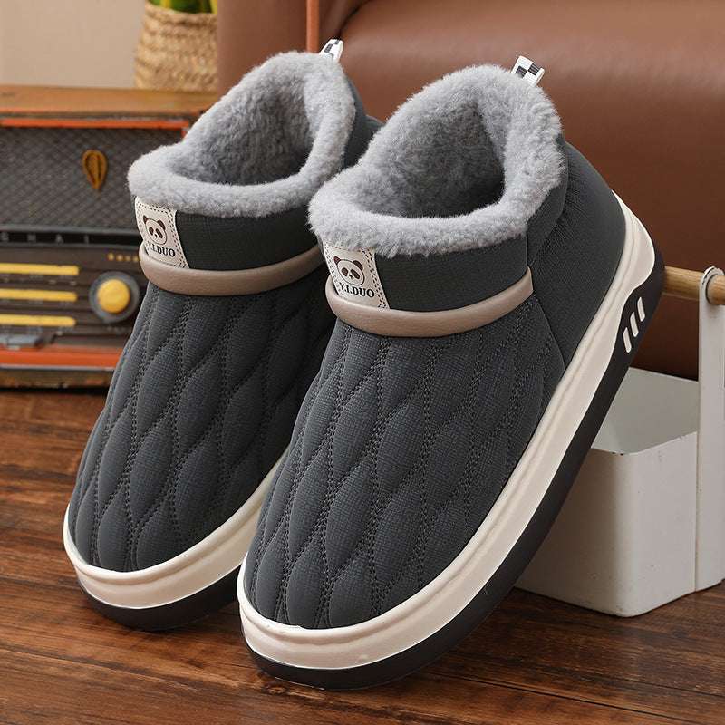 Winter Leather Waterproof Cotton Shoes Women - globaltradeleader
