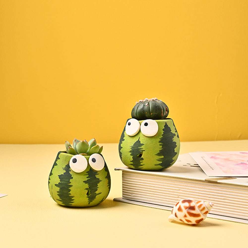 Cute Cartoon Watermelon Simple Mini Flower Pot