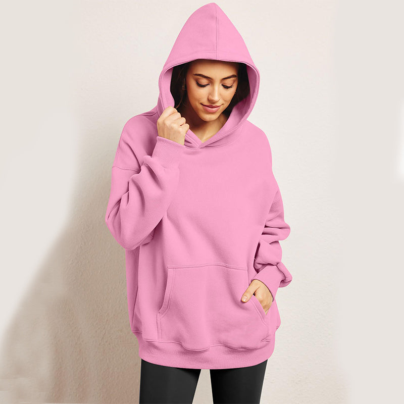 Women's Oversized Hoodies Fleece Loose Sweatshirts With Pocket Long Sleeve Pullover Hoodies Sweaters Winter Fall Outfits Sports Clothes - globaltradeleader