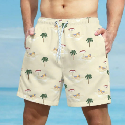 Printed Men's Fashionable Sports Beach Shorts - globaltradeleader