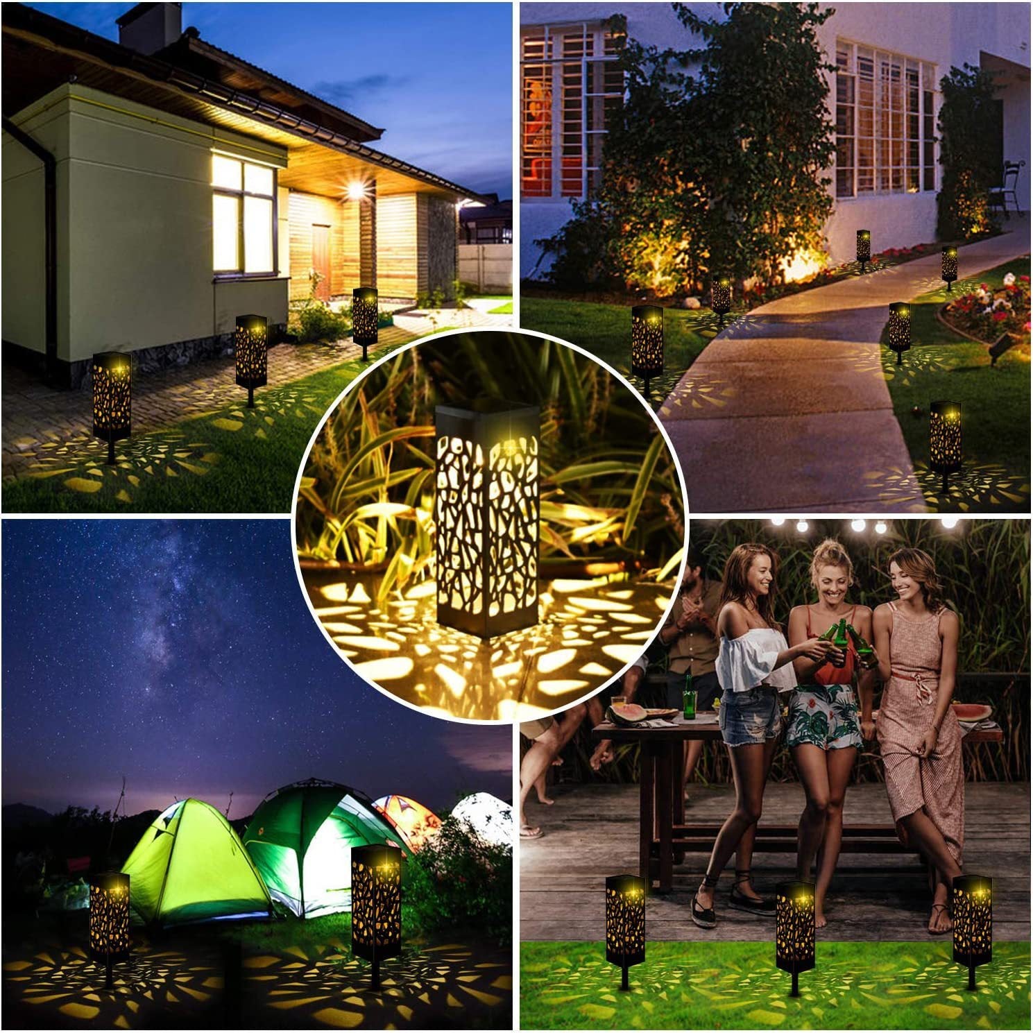 Outdoor Waterproof Hollow Out Solar Light - globaltradeleader