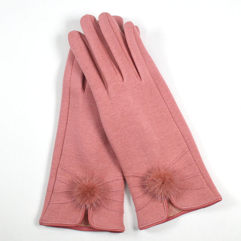 Women's Winter Warm Spun Velvet Gloves - globaltradeleader