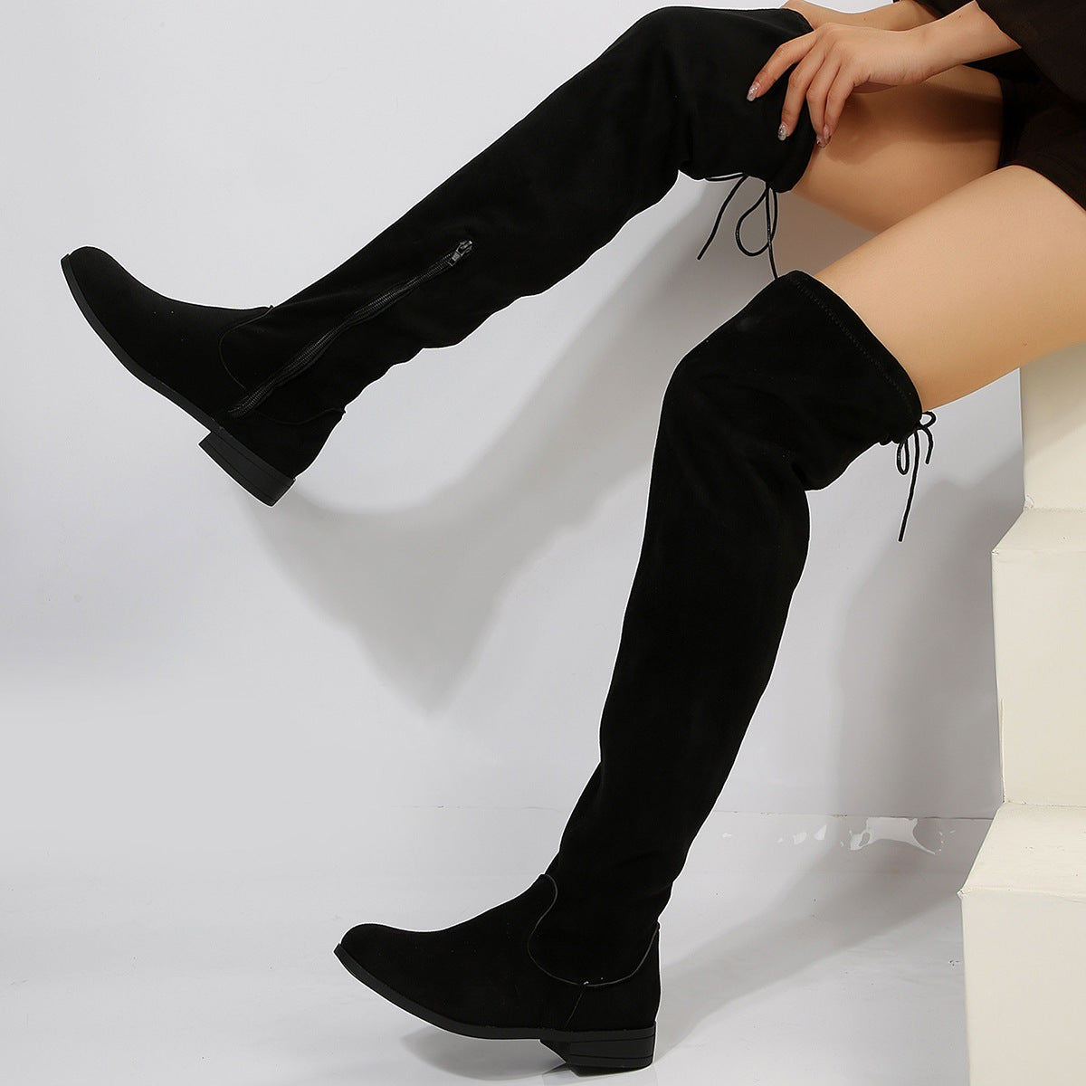 Plus Size Boots Women Over The Knee High Top Martin Boots - globaltradeleader
