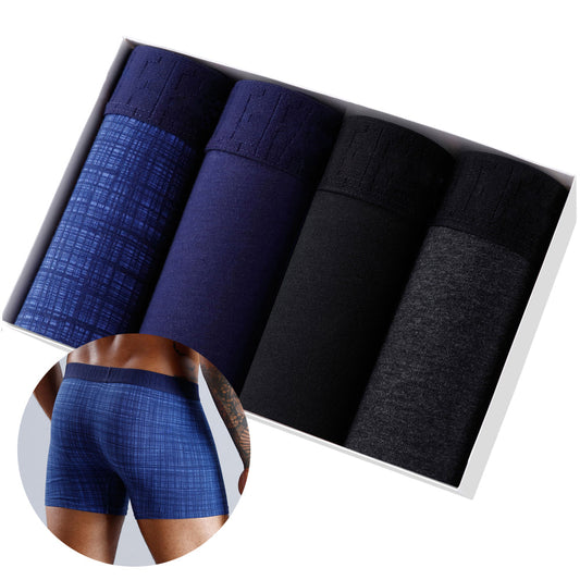 4pcs Set Boxer Shorts Soft  For Men's Panties