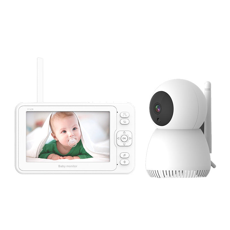 5 Inch Large Screen Baby Monitor Baby Monitor Home 1080P High-Definition Baby Care Device