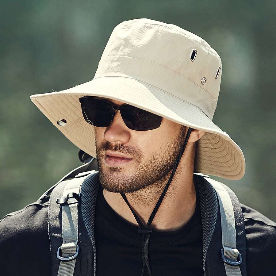 Summer New Men's Sun-shade Big Brim Sun Protection Hat - globaltradeleader