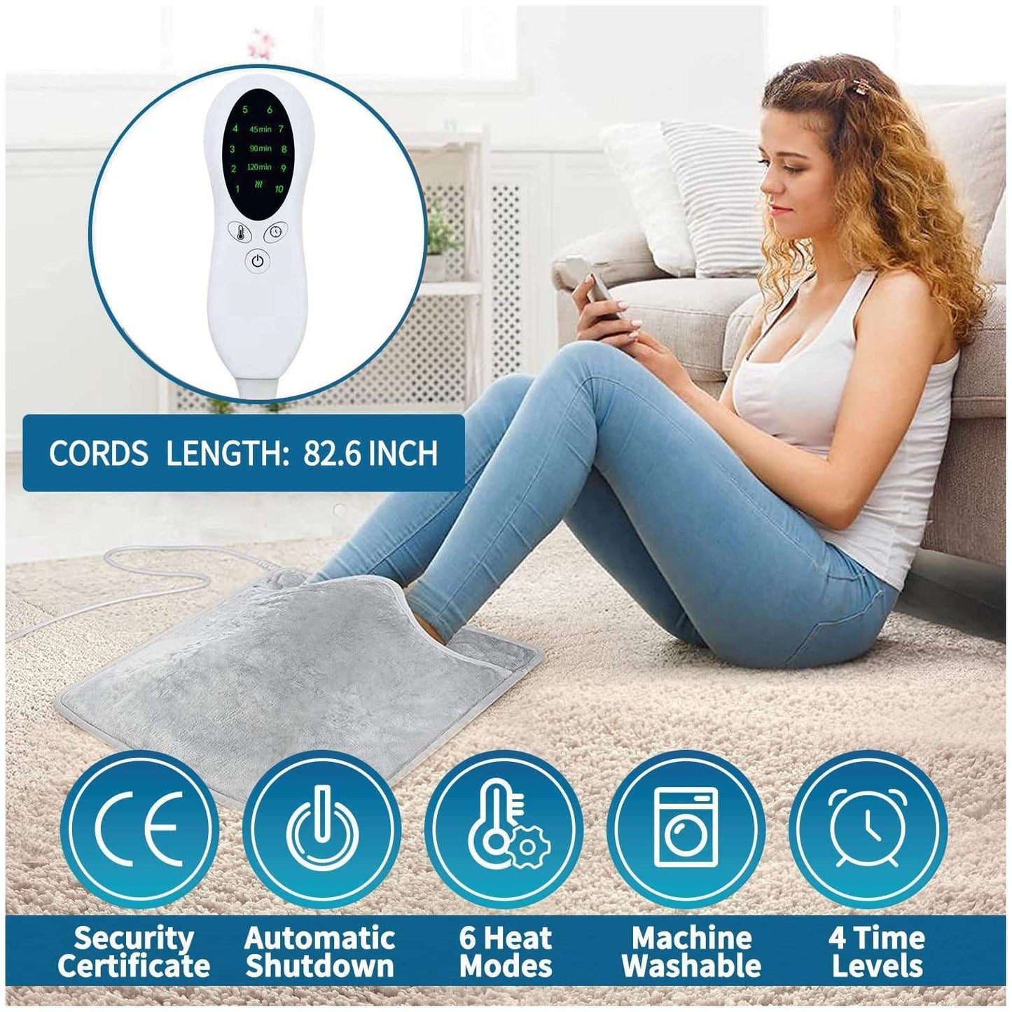 Electric Foot Warmer Heating Feet-warming Pad - globaltradeleader