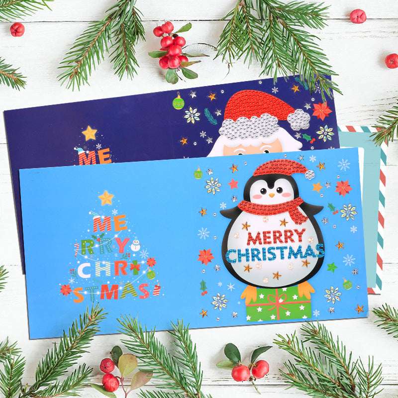 Creative Diamond Painting Three-dimensional Christmas Card