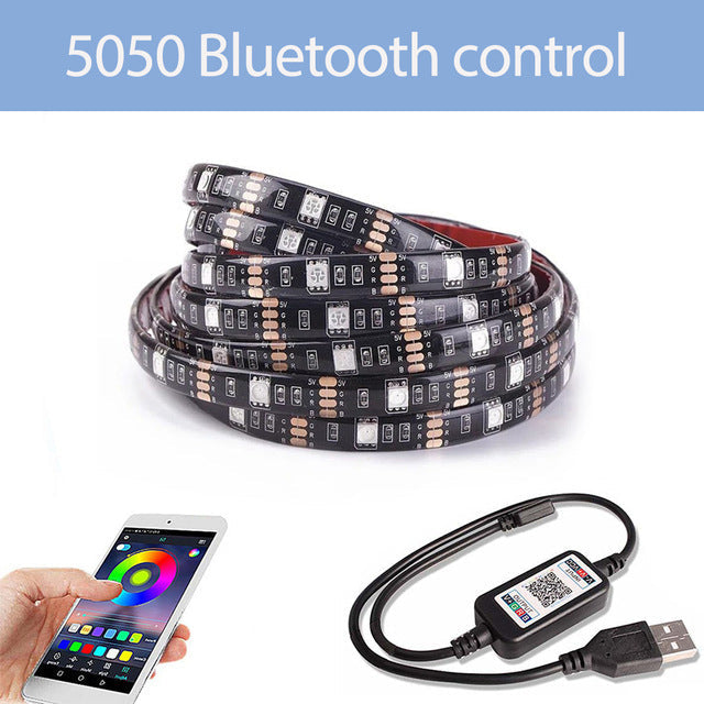 5050RGB Colorful Remote Control Bluetooth 5V Light Strip Set