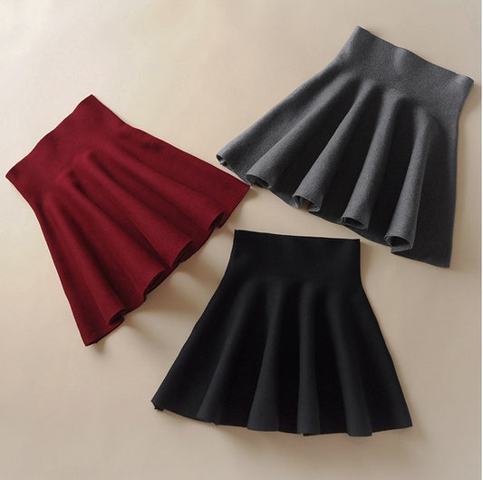 Draped Knitted Short Skirt - globaltradeleader