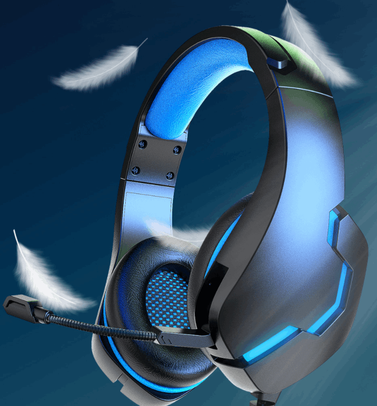 J10 3.5mm Gaming Headset With Mic And LED Lights Wired Headphones