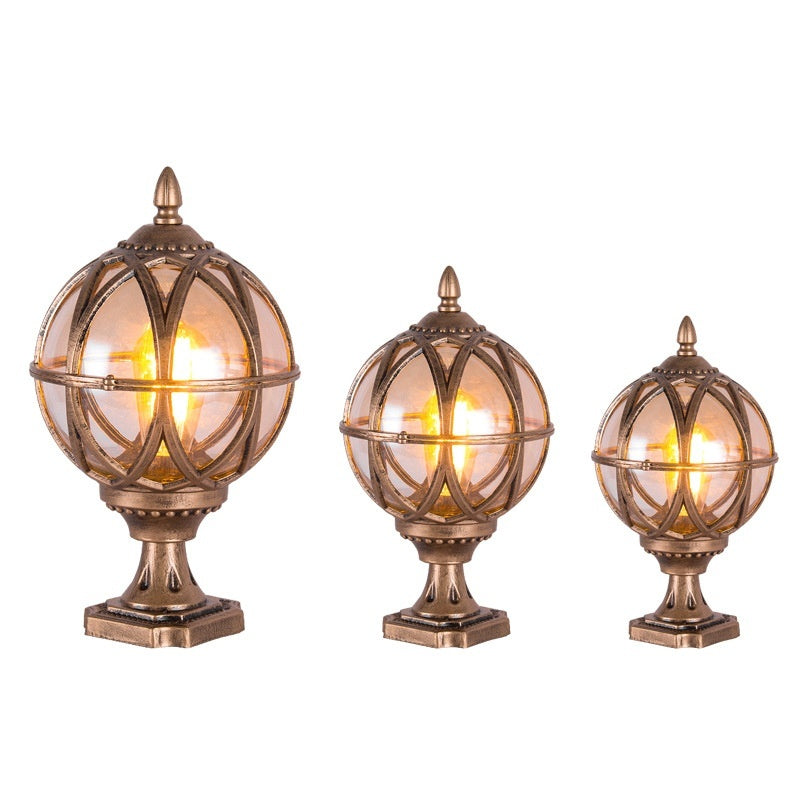 Wall Ball Pillar Lamp Outdoor Simplicity - globaltradeleader