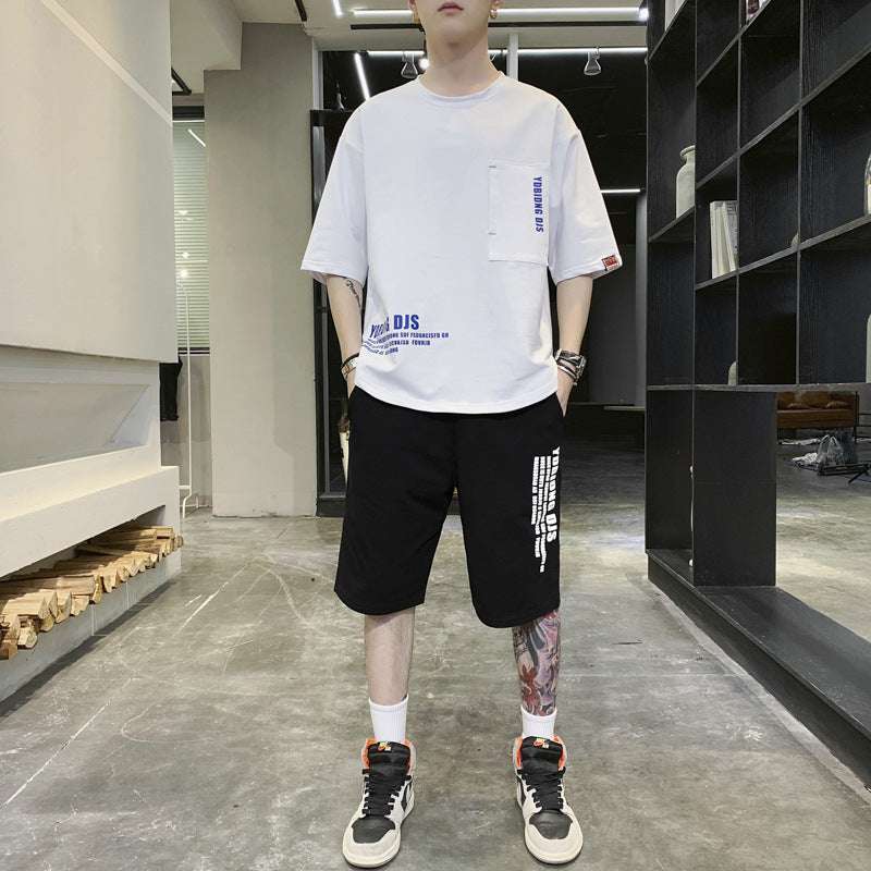 Summer Sportswear Men's T-shirt Suit