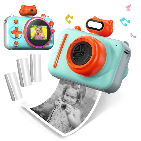 Photo Video HD 20-inch Screen Outdoor Game Colorful Cartoon Children Digital Printing Camera - globaltradeleader