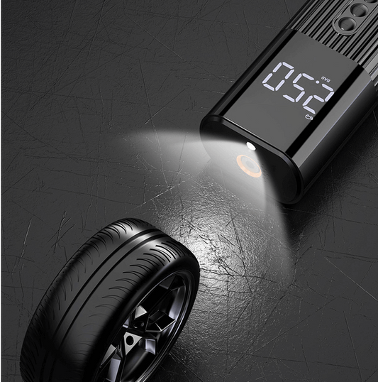 Mini car digital display air pump