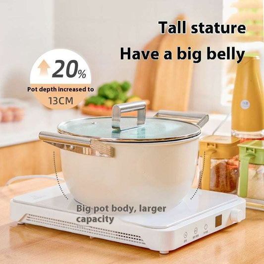 European-style Large Capacity Non-stick Pot Household Gas Double-ear Stew Pot Double-layer - globaltradeleader
