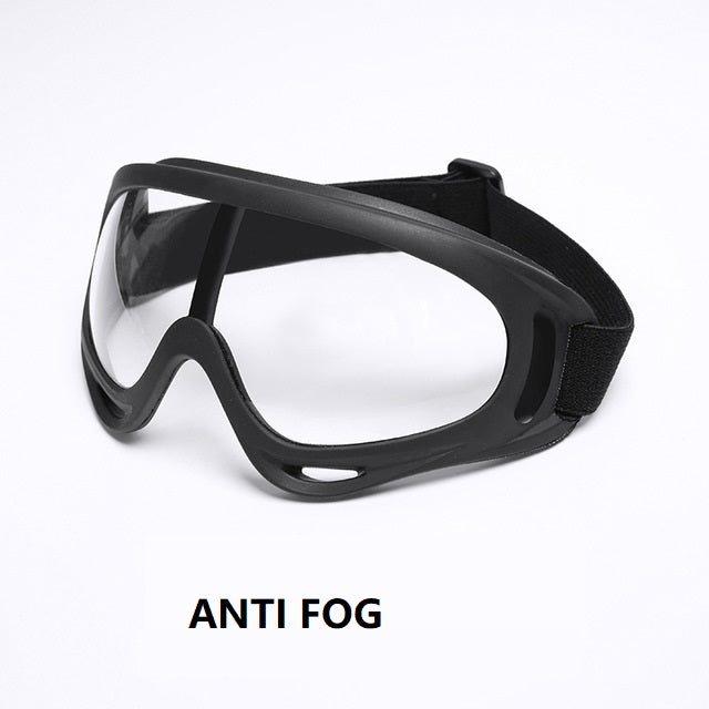 Transparent protective glasses