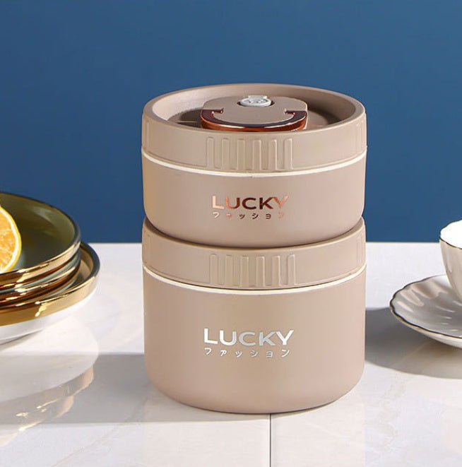 Stainless Steel Insulated Lunch Box Round Multi-layer Compartment - globaltradeleader