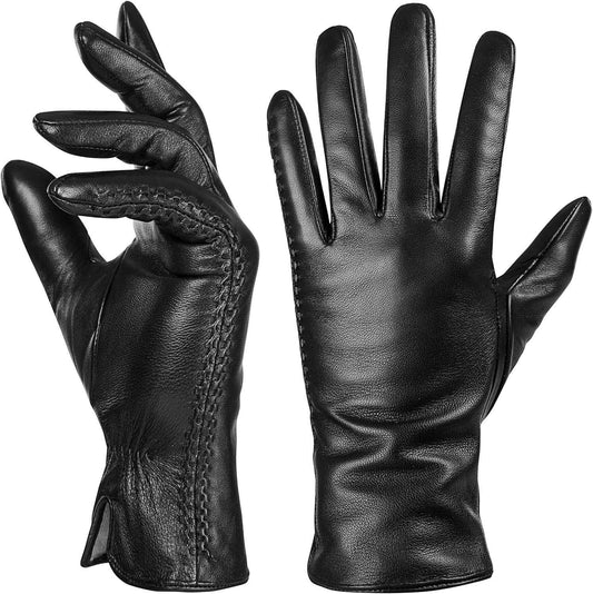 Winter Women's Warm Leather Gloves - globaltradeleader