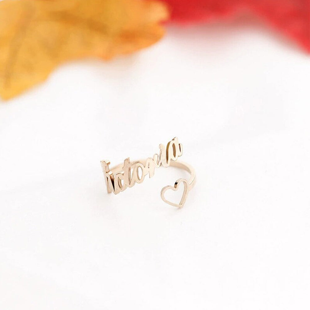 518. Heart Name Ring