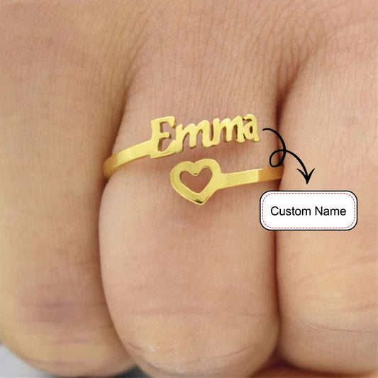 518. Heart Name Ring