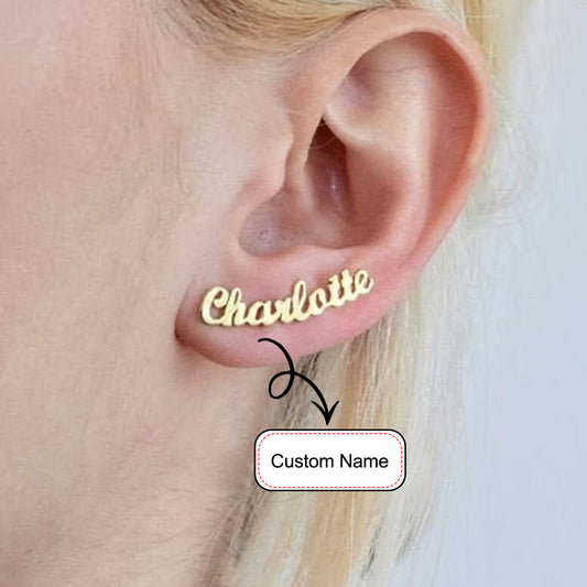 520. Name Stud Earrings