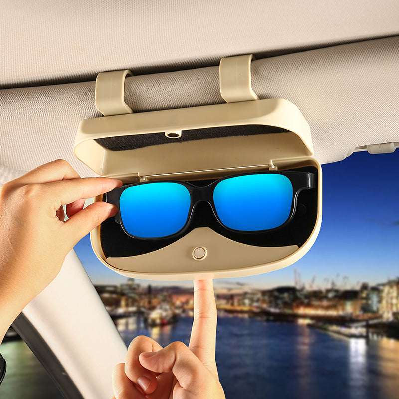 Multifunctional Car Storage Sun Visor Glasses Case