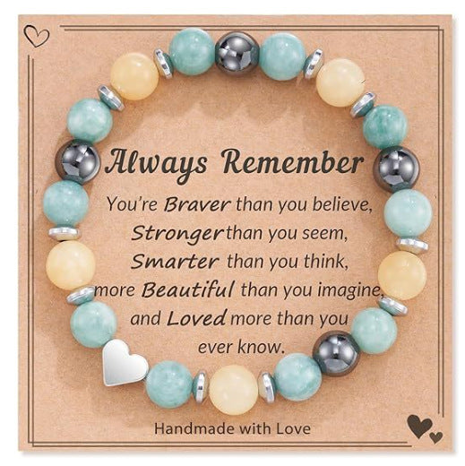 Fashion Natural Stone Pinkred Zebra Tree Of Life Gifts Big Little Sister Bracelet Birthday Jewelry Girls Braclet Gifta For Girl Boy - globaltradeleader