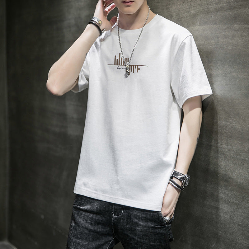 New Hong Kong Fashion Brand Cotton Short Sleeve T-shirt - globaltradeleader