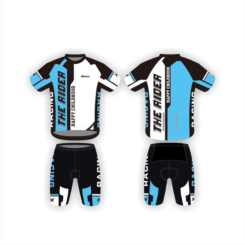 Long And Short-sleeved Thin Cycling Jersey With Balanced Wheels