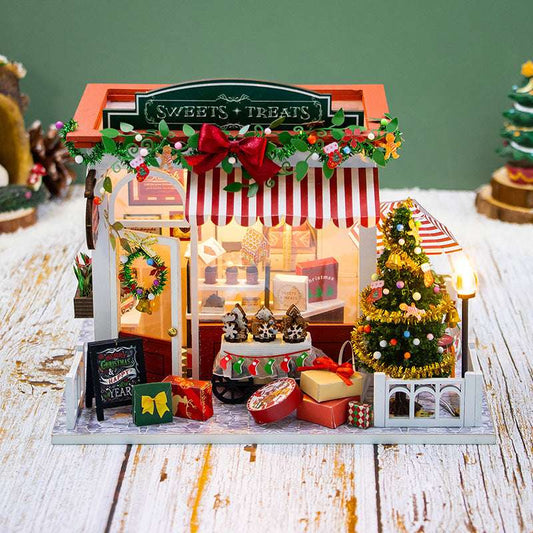 The Christmas Cottage Hand-assembled Villa Model