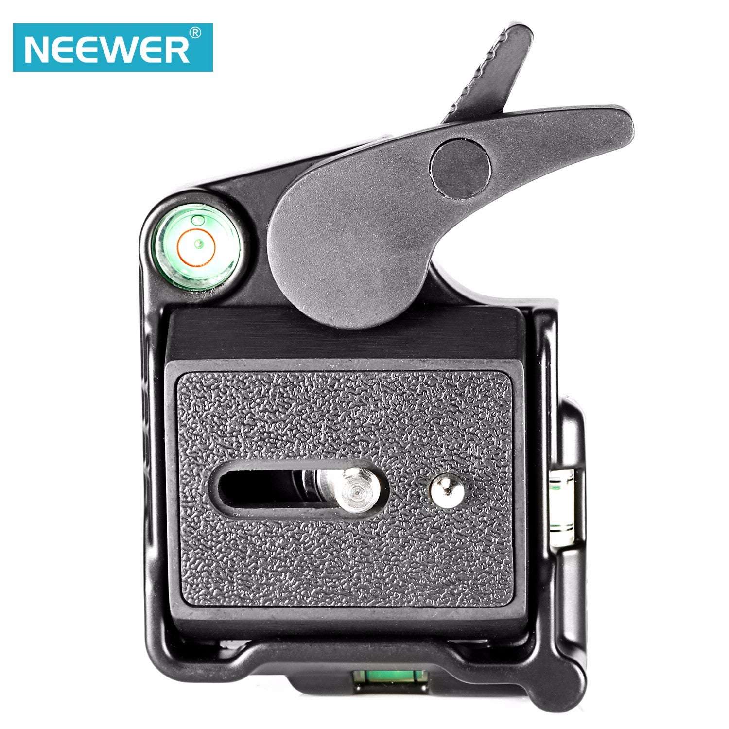 Compatible with Apple, Neewer Black Aluminum Alloy Quick Release QR Plate Adapterfor DSLR Camera Tripod Monopod Stabilizer Ball Head