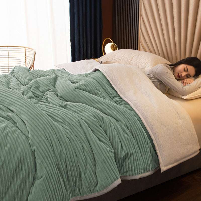 Magic Velvet Three-layer Thickened Blanket Washable