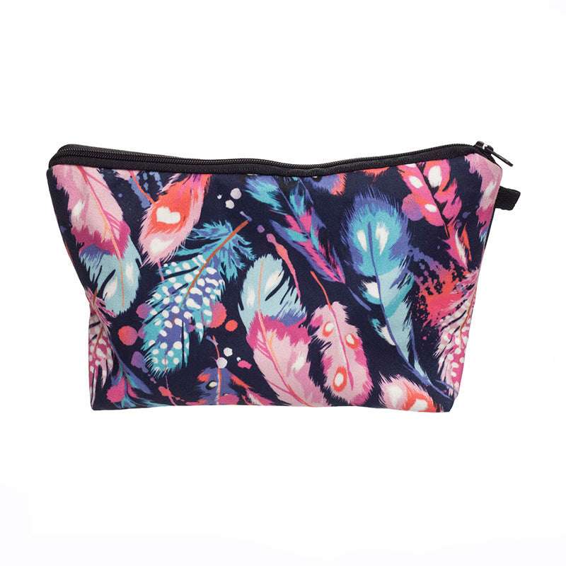 Travel Portable Cosmetic Bag Women's Storage Wash Bag Printing Clutch Bag